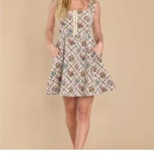 Aura Floral Mini Dress - Multicolor